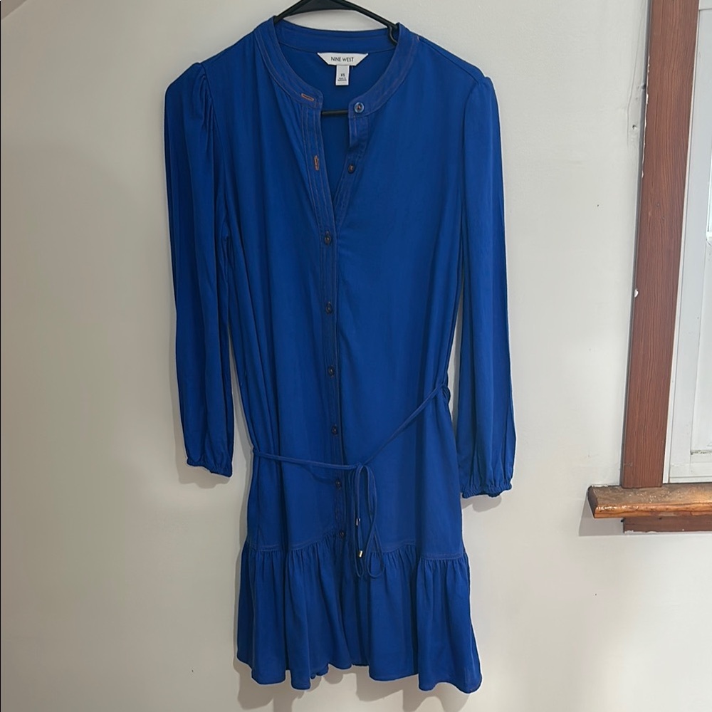 Nine West Ruffled minidress with belt - size XS
